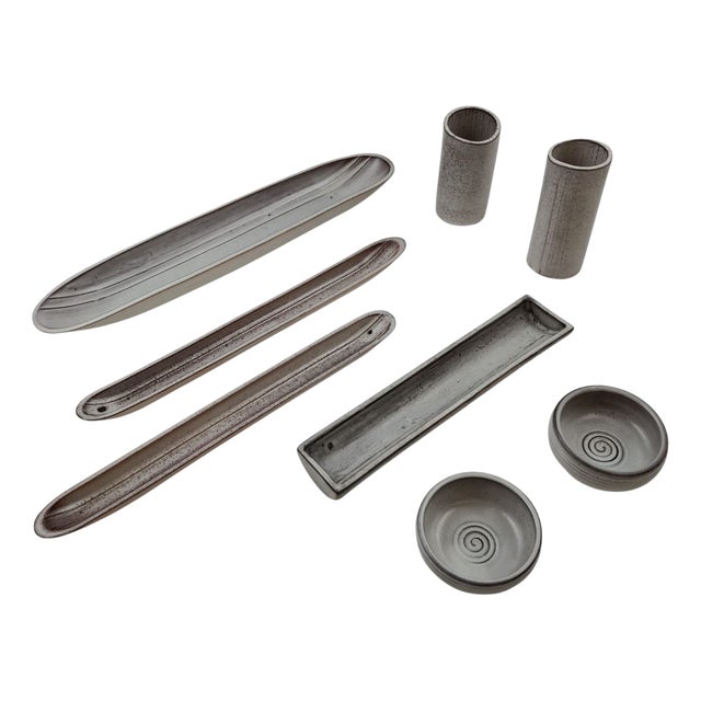 Italian Ceramics by Alessio Tasca, 1970, Set of 12 For Sale