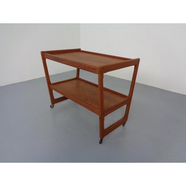 Teak Bar Cart by Holger Georg Jensen for Kubus, Denmark, 1960s For Sale - Image 6 of 18