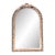 Vintage Boho Shell Encrusted Arched Mirror For Sale