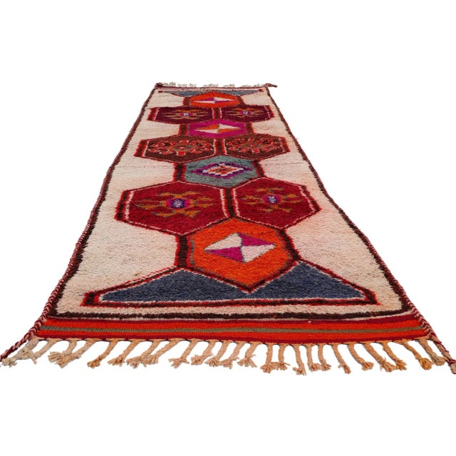 Tribal Vintage Kurdish Tribal Rug Runner - 03'05 X 12'00 For Sale - Image 3 of 9
