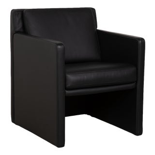 Ego Armchair in Black Leather from Rolf Benz For Sale