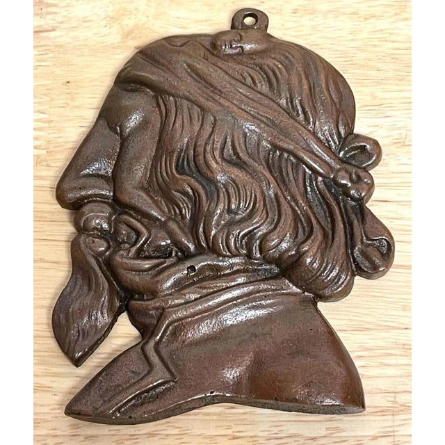 Brown Mid 20th Century Bronze Erotica Portrait Plaque of Freud- 'Whatâ€šÃ„Ã´s on Manâ€šÃ„Ã´s Mind' For Sale - Image 8 of 13