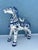 Vintage Blue & White Ceramic Tang Dynasty War Horse For Sale - Image 10 of 12