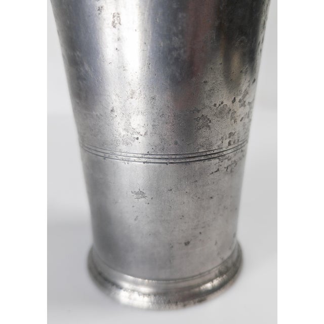 Gray 19th Century American Pewter Beaker Cup by Timothy Boardman & Co. Of New York For Sale - Image 8 of 12