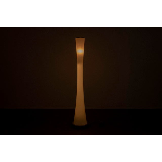 Biconic Floor Lamp in Opal Glass For Sale - Image 5 of 6