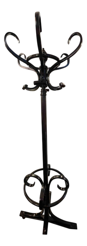 Coat Stand in Black Ebonized Wood from Thonet, 1990s