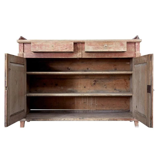 Early 19th Century Swedish Rustic Painted Sideboard For Sale - Image 5 of 10