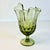 Mid-Century Boho Chic Compressed Viking Glass Handkerchief Rim Vase For Sale - Image 9 of 13