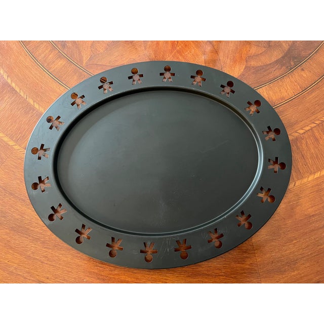 Alessi Girotondo Black Oval Tray by King‑Kong Iconic black oval tray from Alessi’s beloved Girotondo collection, designed...