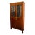 1820 Antique Austrian Viennese Biedermeier Walnut Vitrine Bookcase For Sale