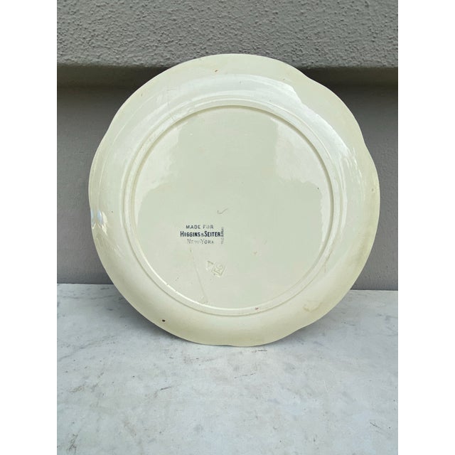 Late 19th Century 19th Century Majolica Cherries Plate Choisy Le Roi For Sale - Image 5 of 5