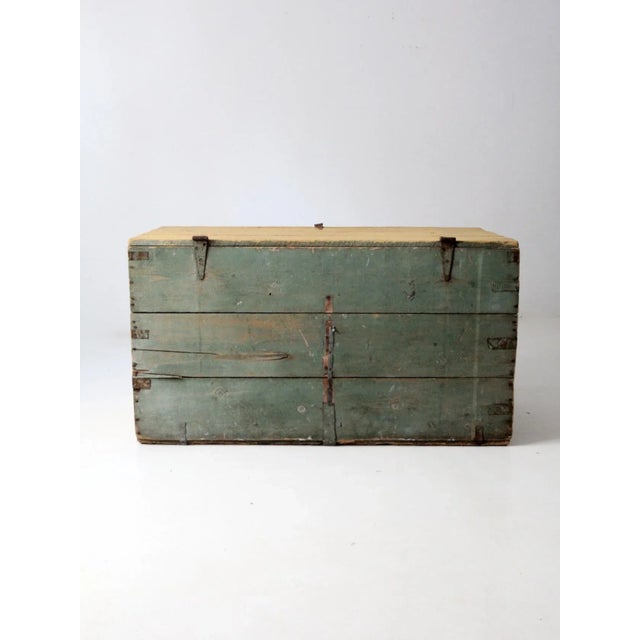 Farmhouse Antique Blanket Chest For Sale - Image 3 of 13