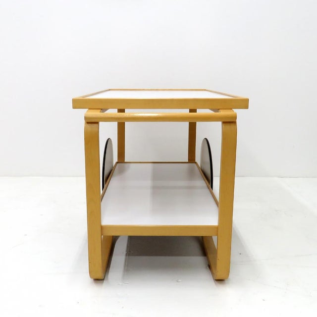 Wood Alvar Aalto Model 901 Tea Trolley, 1950 For Sale - Image 7 of 9