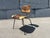 1950s Early Eames style DCM Dining Chair With Original Hair on Hide Upholstery, Cowhide For Sale - Image 10 of 16