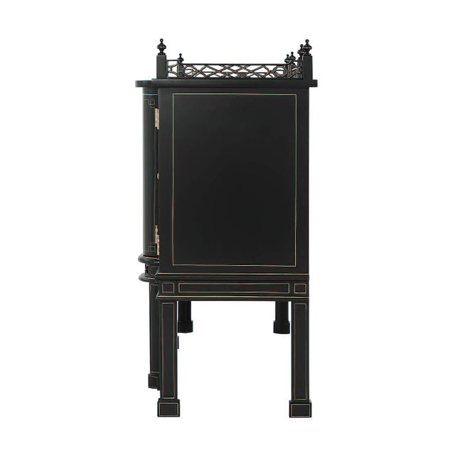 English Style Wooden Sideboard For Sale - Image 4 of 8