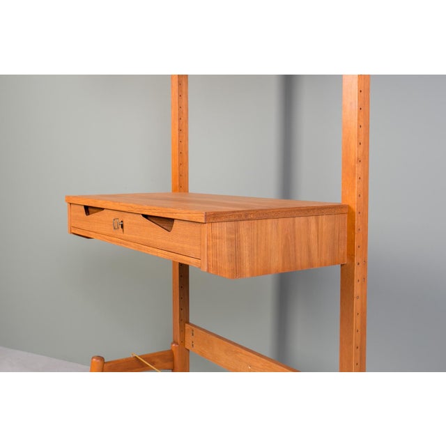 Modular Wall Unit in Teak from Brodrene Jatog Mobelfabrik, 1960s For Sale - Image 12 of 15