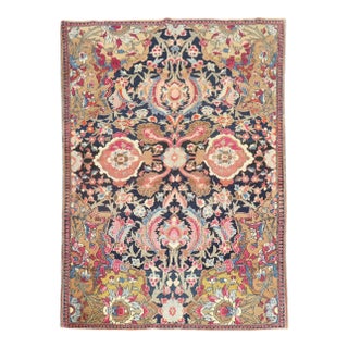 Antique Persian Isfahan Rug - 4'9" x 6'9" For Sale