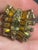 Schreiner of New York: Vintage Starburst Earrings With Amber and Citrine Glass Crystal, Pair For Sale - Image 4 of 10