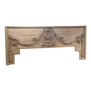 A Large Period Louis XVI French Painted Overdoor or Headboard, Circa 1790