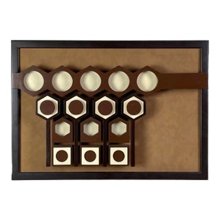 Franz Josef Ponstingl (1927-2004) Postmodern Geometric Sculptural Assemblage, Signed (1980)/Op Art For Sale