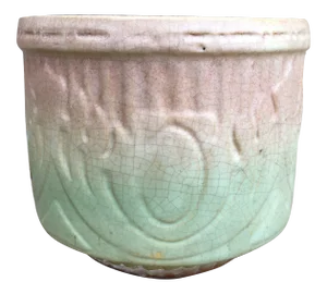 Antique Nelson McCoy Style Art Deco Stoneware Cachepot