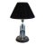 Vintage Rifle Shell Lamp With Black Pleated Shade For Sale