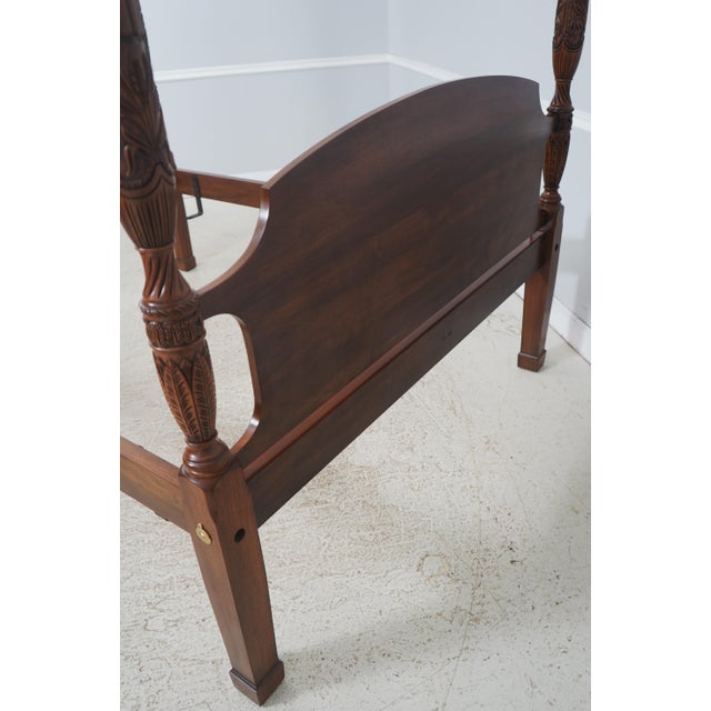 Henkel Harris Walnut Queen Size Poster Bed For Sale - Image 14 of 16