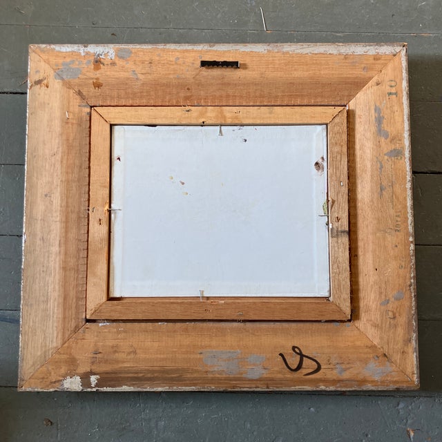 Abstract 1970’s Vintage Abstract Painting Vintage Frame For Sale - Image 3 of 3