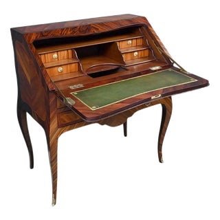 18th Century Louis XV Slant-Front Marquetry Desk For Sale