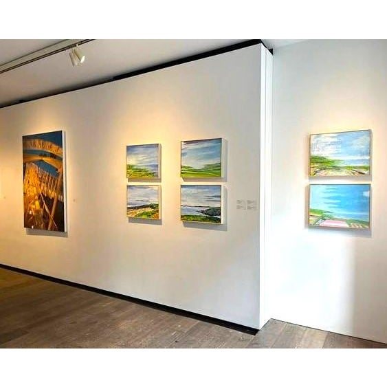 "Sun Sea Day" Contemporary Landscape Painting by Ben Junta, Framed For Sale - Image 10 of 10