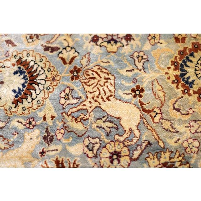 Textile Antique Turkish Hereke Rug 6’10" X 10’0" For Sale - Image 7 of 11