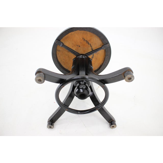 Adjustable Stool by Fischel, Czechoslovakia, 1930s For Sale - Image 11 of 14