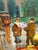 Mid 20th Century Lorain San Francisco Flower Market Oil Painting, Signed For Sale - Image 5 of 12