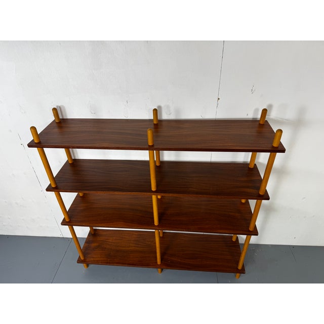 Mid-Century Modernist Teak Stick Wall Cabinet attributed to Willem Lutjens for Gouda Den Boer, 1950s For Sale - Image 9 of 15