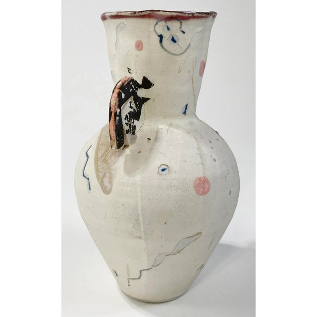 Ceramic Vintage Hand-Painted Pottery Urn* For Sale - Image 7 of 12