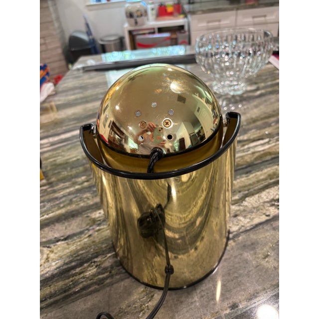 Kovacs Vintage Kovacs Mid Century Modern Gold Atomic Eyeball Lamps - Pair For Sale - Image 4 of 10