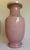 Blush Pink Crackle-Glaze Ceramic Vases - Pair For Sale - Image 4 of 8