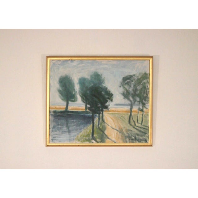 Sune Lundquist, Trees, 1960s, Oil on Canvas, Framed For Sale - Image 5 of 16