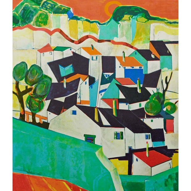 Impressionist Rene Couturier "Paysage De Mallorca" Hand Signed Lithograph Art For Sale - Image 3 of 7