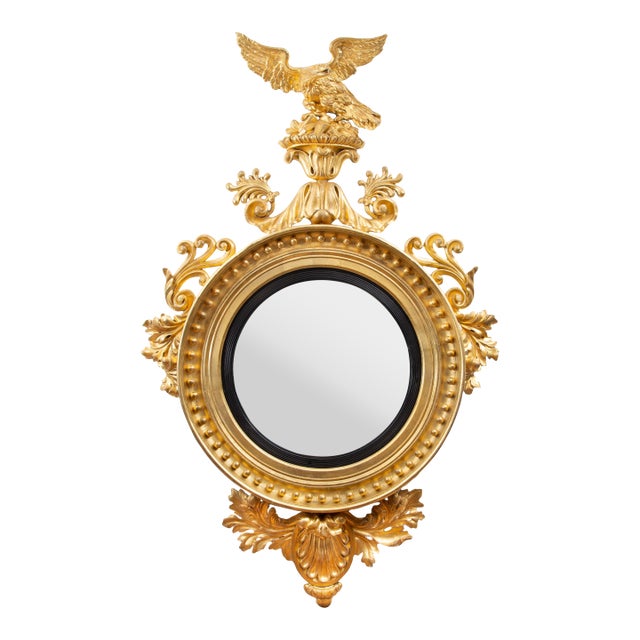 Continental Gilt Early 19th Century Wall Mirror For Sale