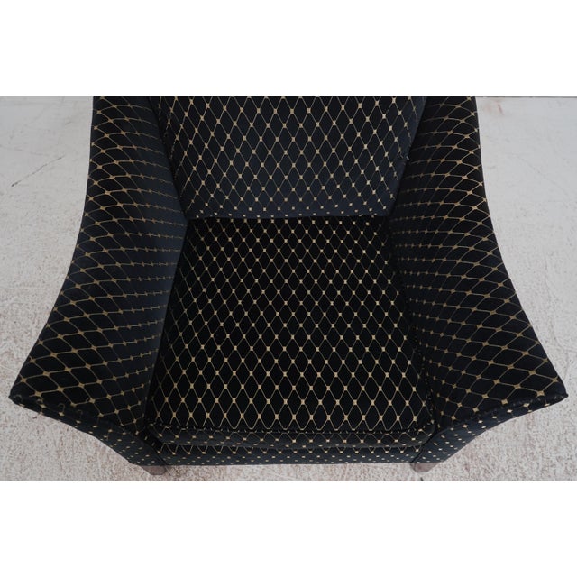 Modern Pair of Stickley Upholstered Large Chairs & Ottoman For Sale - Image 3 of 12