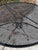 heavy iron salterini iron 48 inch pool side table. recently sandblasted, primed and painted... also sealed, to withstand...