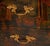 Wood Pair of English Chinoiserie Two-Drawer Nightstands. 20th Century. For Sale - Image 7 of 9