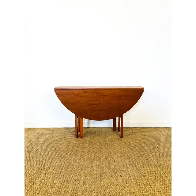 Scandinavian Folding Teak Dining Table, 1960s For Sale - Image 3 of 17