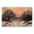 Vintage Impressionist Snowy Daybreak / Sunset Landscape on Board, Circa Mid 20th Century For Sale