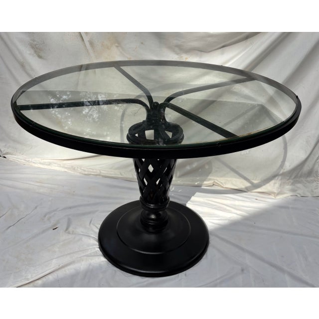 Metal 1960s Russell Woodard Florentine New Orleans Center Table for Patio, Attributed For Sale - Image 7 of 11