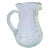Hand Blown Green Glass Bubble Pitcher/Jug For Sale