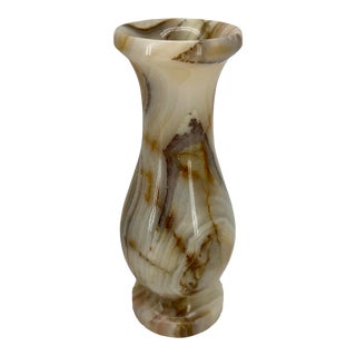 Small Vintage Italian Onyx Flower Vase For Sale
