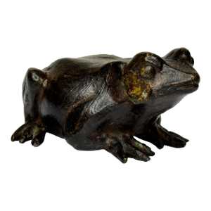 French Animalier Bronze Frog Sculpture c.1850 – Parisian Workshop – Modelled in the Manner of Moigniez • Natural Patina • 19th Century