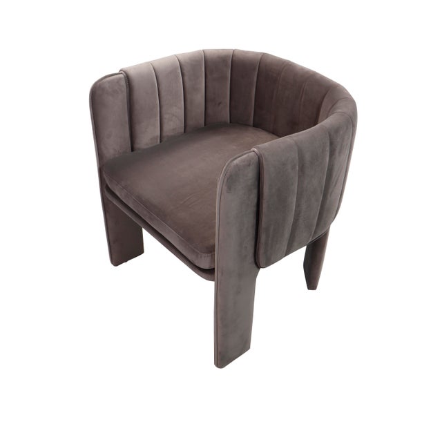 Set of 6 Olivia Gray Dining Chairs For Sale - Image 9 of 12